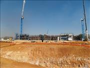 Construction of the HDS Facility at SWV Shaft in the Central Basin (photo by J. van Wyk, May 2013)